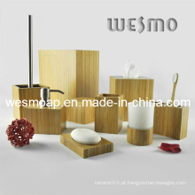 Conjunto de banho de bambu carbonizado high-end (WBB0607A)